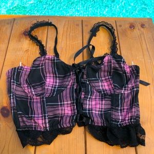 Widow Charm School Dropout Plaid Cami-used size S